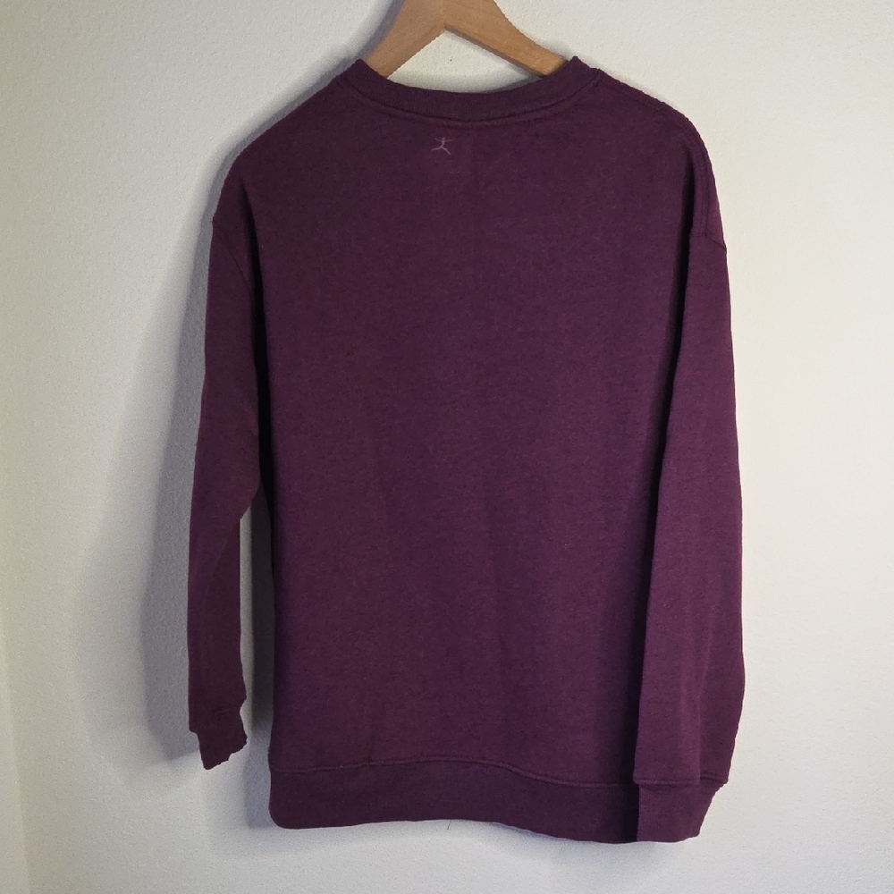 Danskin Crewneck Sweatshirt in Burgundy Sz L NWT Soft Cozy Comfy Casual Giftable - Picture 5 of 12